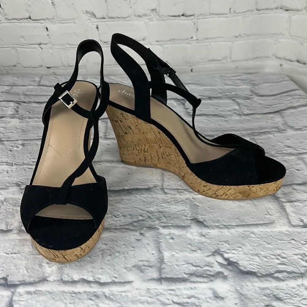 Charles By Charles David Lucas Wedge Sandal Size 11 M NWT